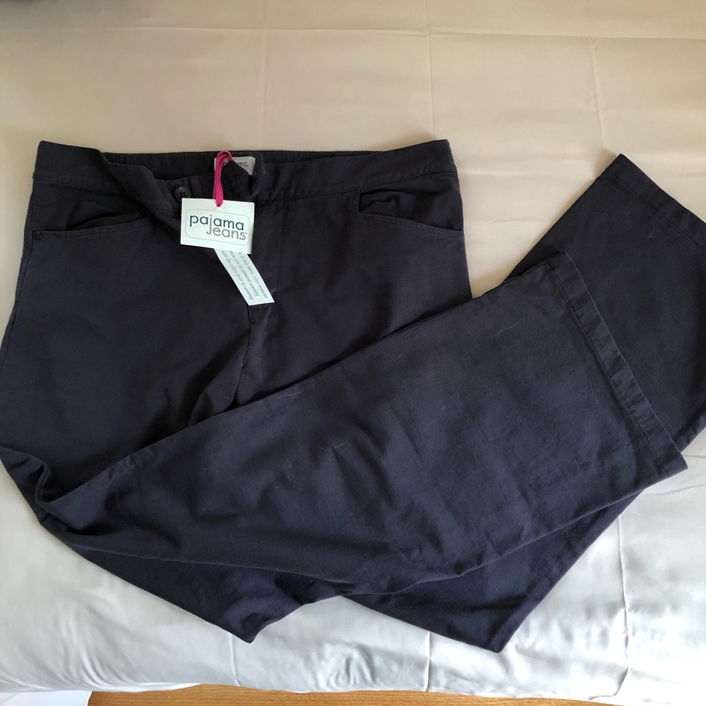 *SALE* NWT Pajama Jeans grey/blue Lrg